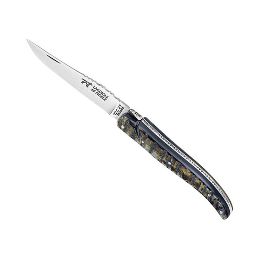 Coffret couteau de poche Laguiole manche corne véritable